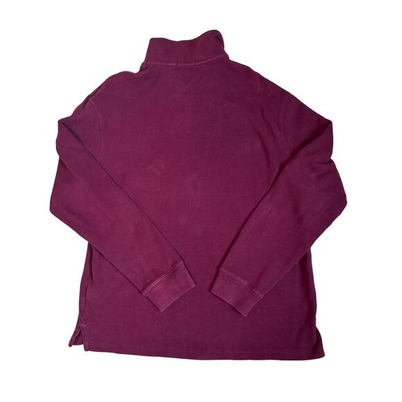 Polo Ralph Lauren 1/4 Zip Pullover Sweater Size XL Red Maroon Long Sleeve - Picture 2 of 7